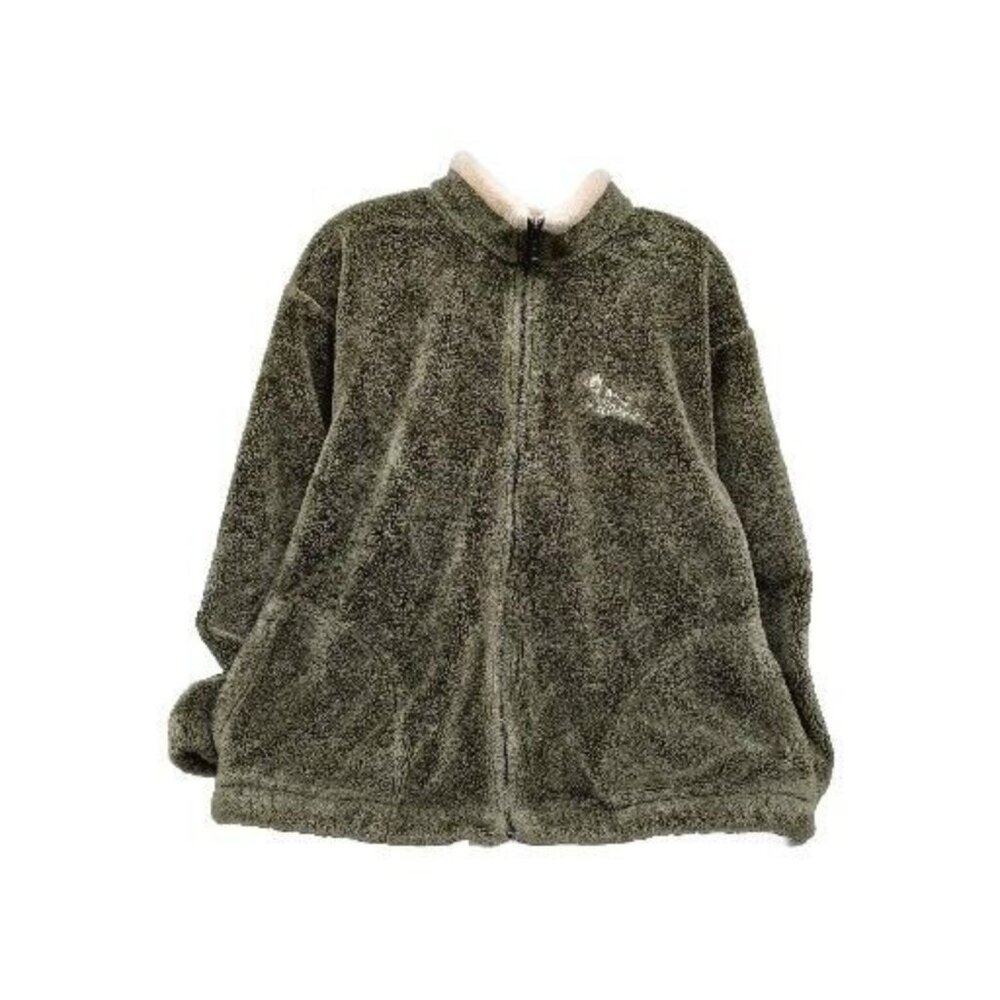 Alaska Green Fleece Pullover Quarter Zip M V Sea Lion Size Small / Medium